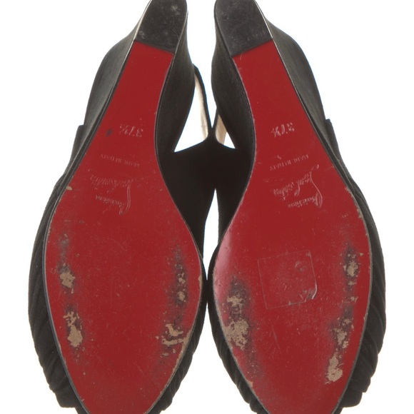 Christian Louboutin Suede Slingback heels - Picture 5 of 5